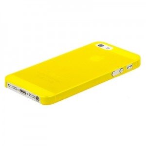 Накладка пластиковая iPhone 5|5S желтая