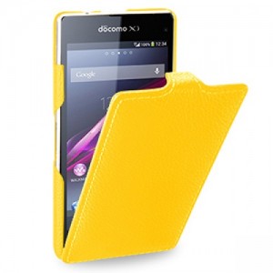 чехол книжа Sony Xperia Z1 Compact жёлтый